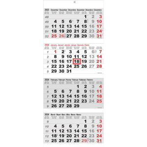 Calendrier Maxi 4 mois 2024