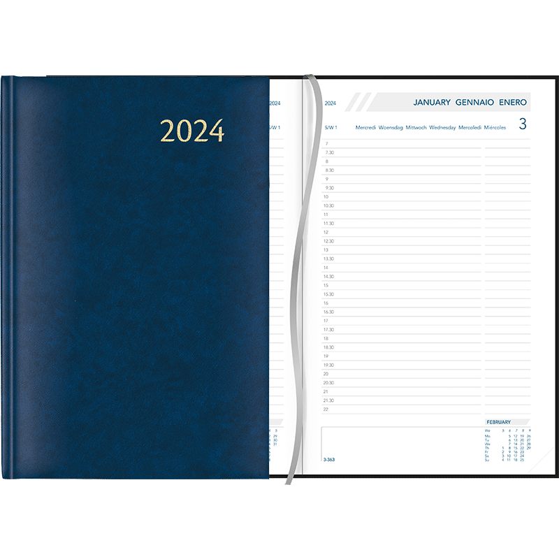 Agenda Daily 2024 - Bleu