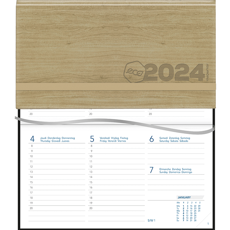 Agenda Novoplan Eco relié 2024 - Beige