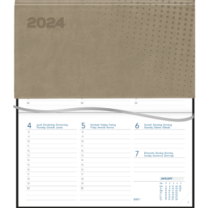 Agenda Novoplan 2024 Vivella beige relié