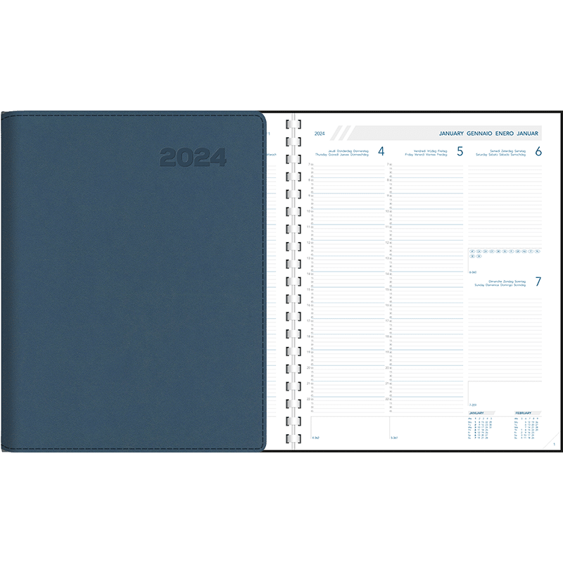 Agenda Plan-a-week 2024 perl - bleu