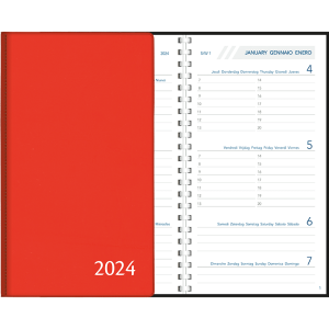 Agenda Visuplan 2024 perl - rouge