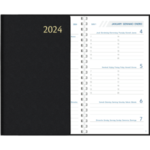 Agenda Visuplan 2024 perl - noir