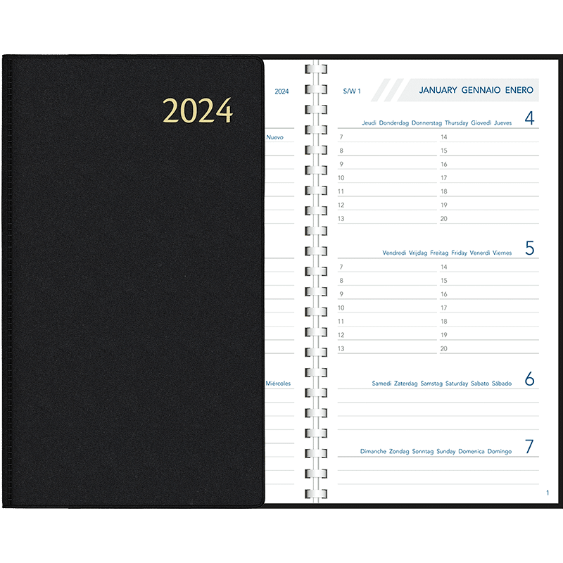 Agenda Visuplan 2024 perl - noir