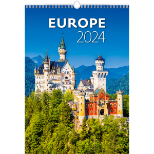 Calendrier mural Europe 2024