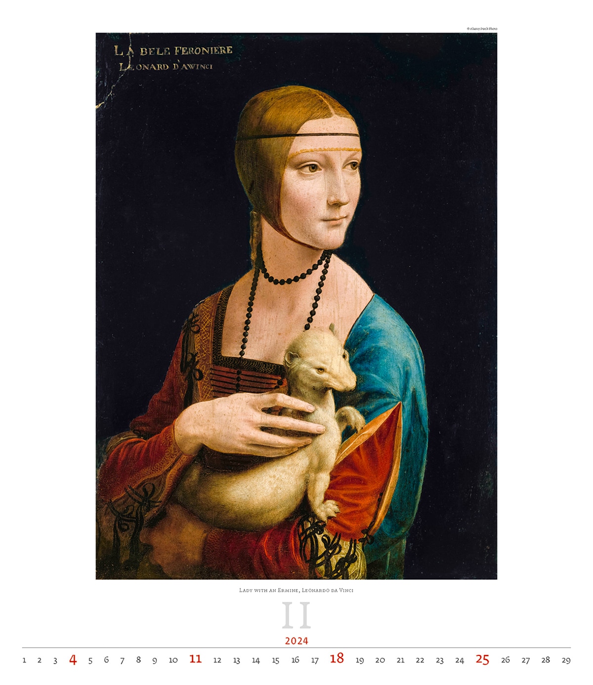 Calendrier Art Renaissance 2024 – Février