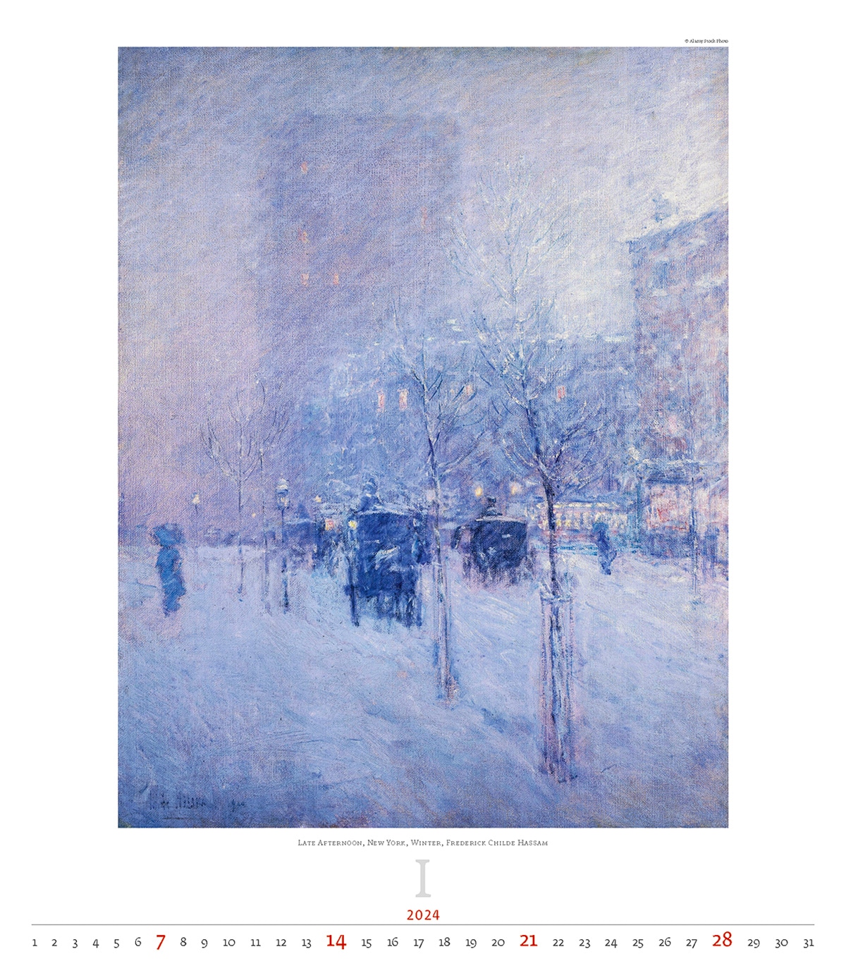 Calendrier Art Impressionism 2024 - Janvier