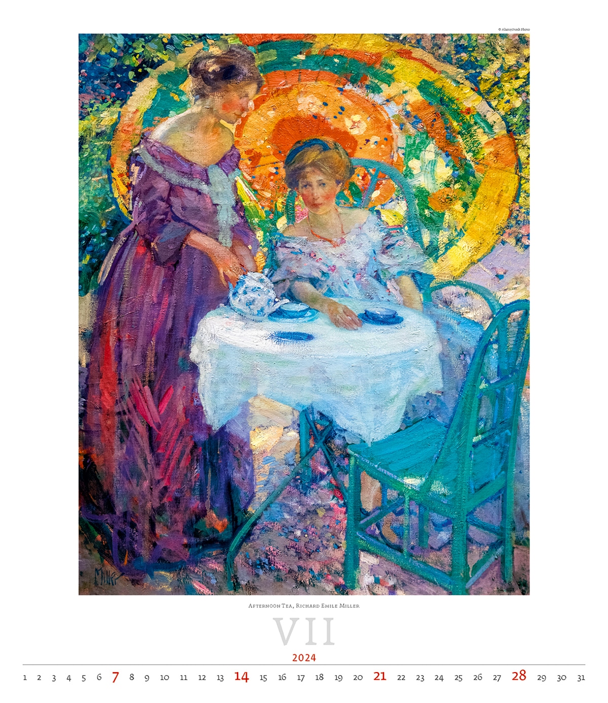 Calendrier Art Impressionism 2024 - Juillet