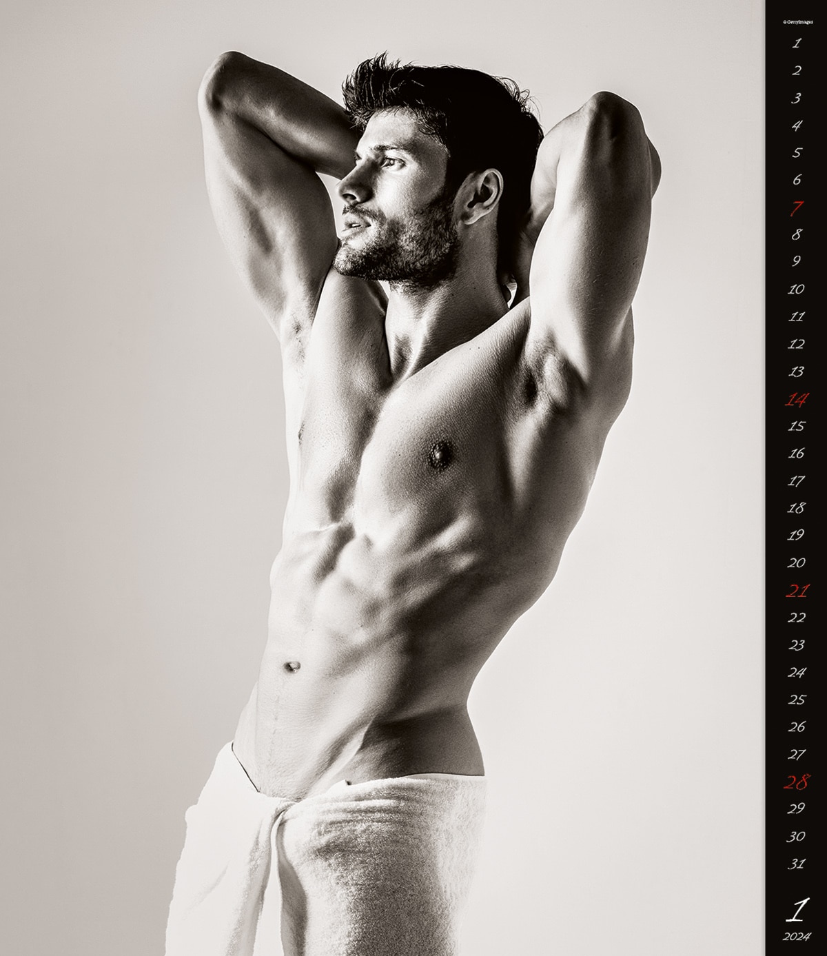 Calendrier glamour Men 2024 - Janvier