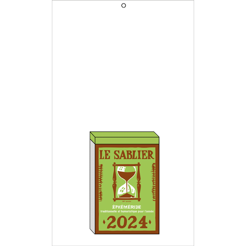 Bloc éphéméride Le Sablier 2024