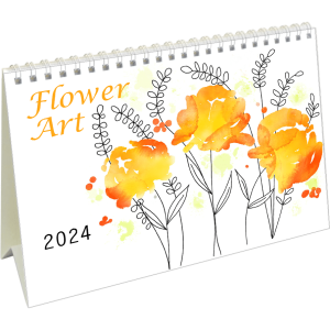 Calendrier de bureau Flower Art 2024