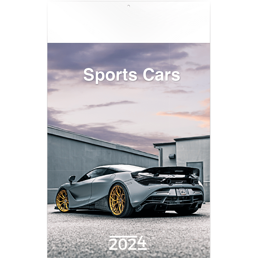 Calendrier mural Sports Cars 2024