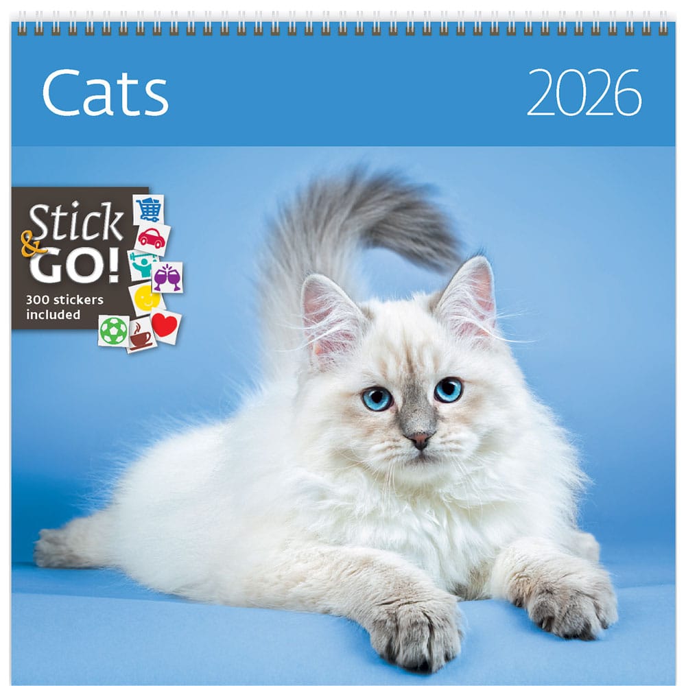 Calendrier mural Cats 2026