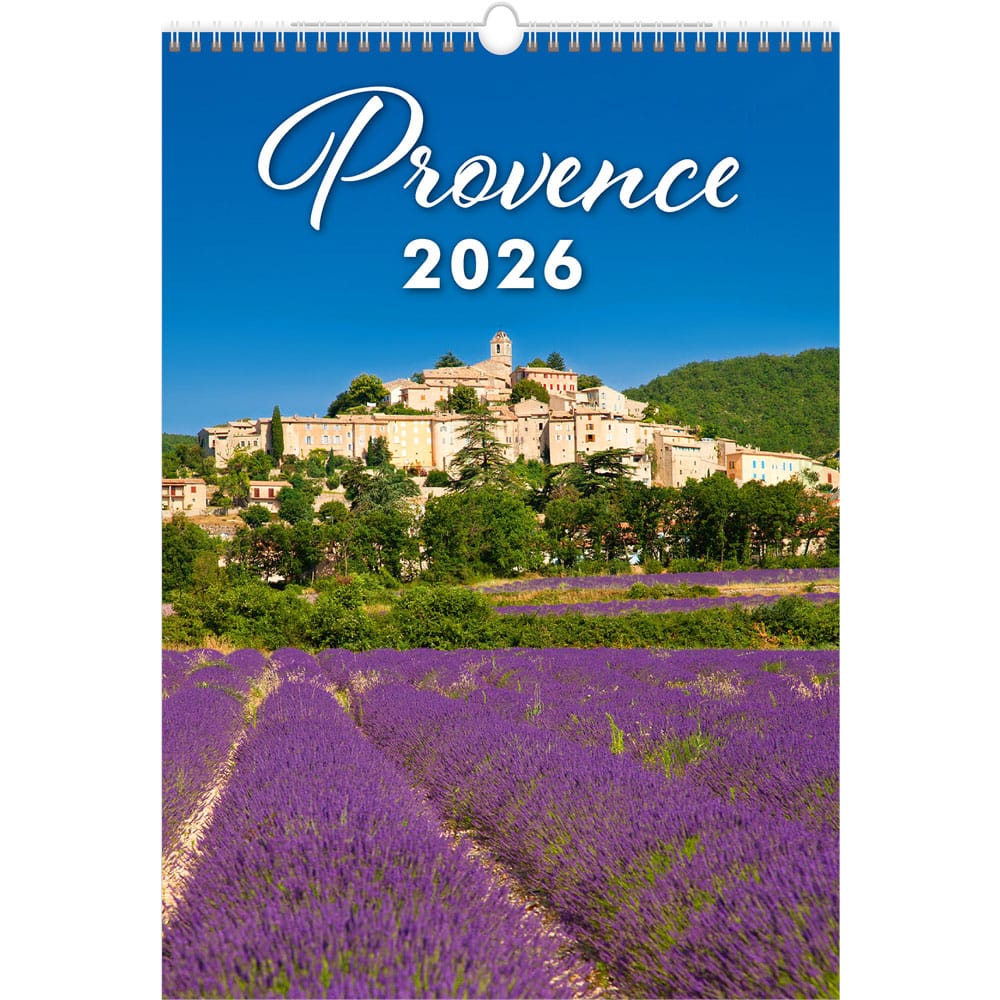 Calendrier mural Provence 2026