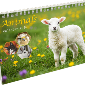 Calendrier de bureau Animals 2026