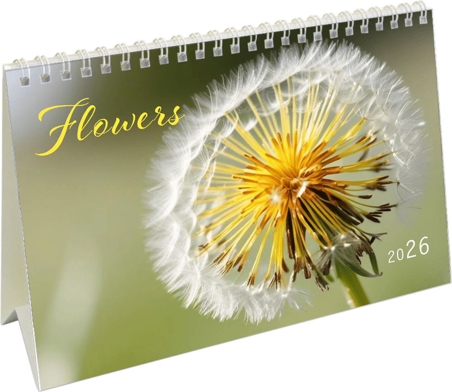 Calendrier de bureau Flowers 2026