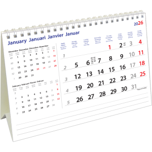 Calendrier de bureau International 2026