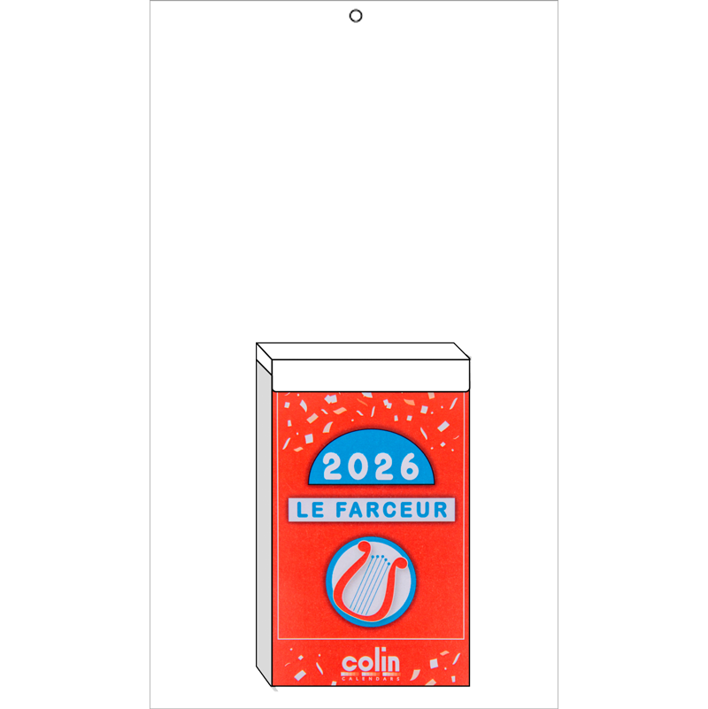 Bloc éphéméride Le Farceur 2026