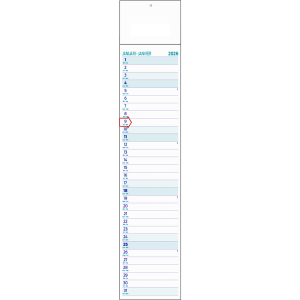 Calendrier languette Midi 2026