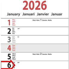 Calendriers languettes