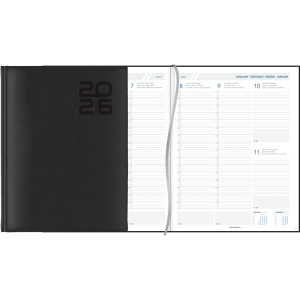 Agenda Plan-a-week 2026 noir