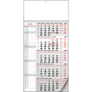 Calendrier 5 mois Mémo 2026