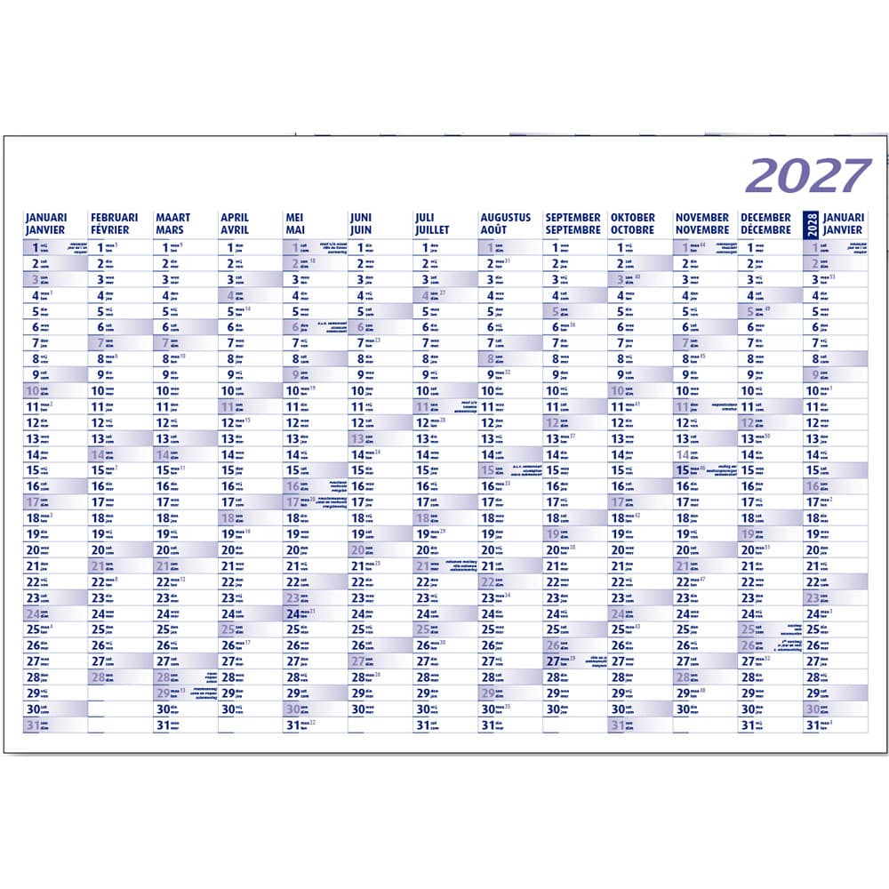 Planning annuel 2027 Planning annuel 2027