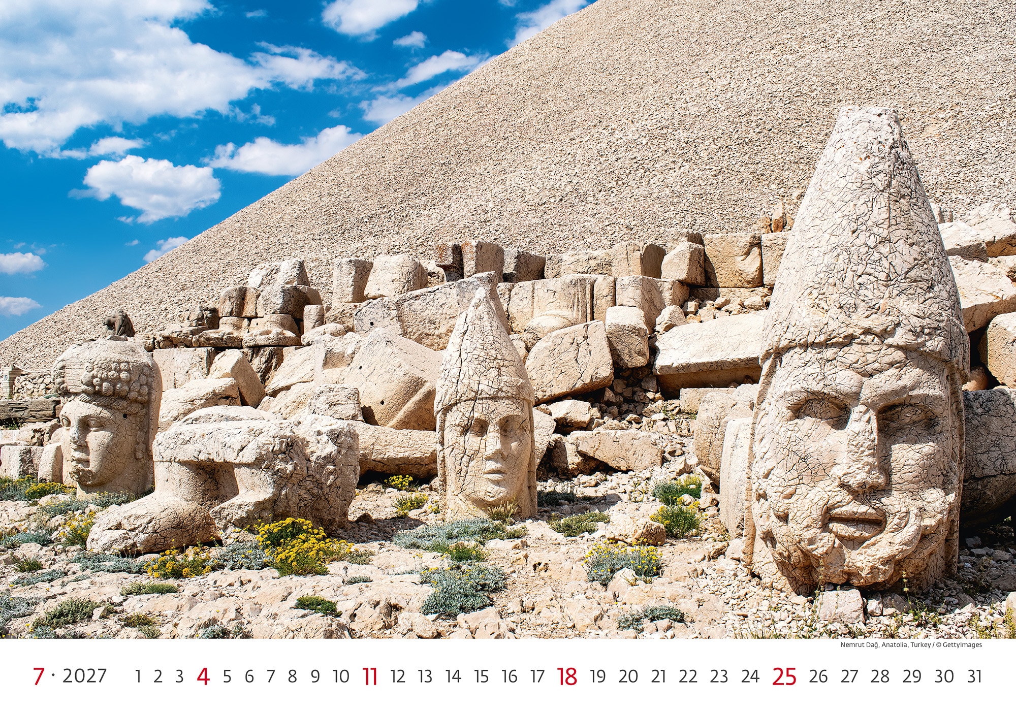 Calendrier mural World Wonders 2027 - Juillet Calendrier mural World Wonders 2027 - Juillet