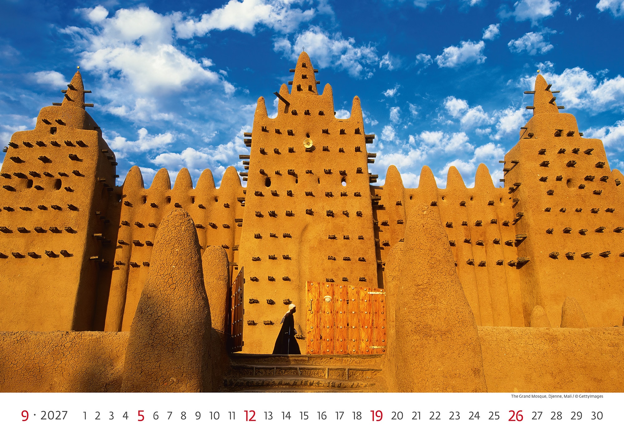 Calendrier mural World Wonders 2027 - Septembre Calendrier mural World Wonders 2027 - Septembre