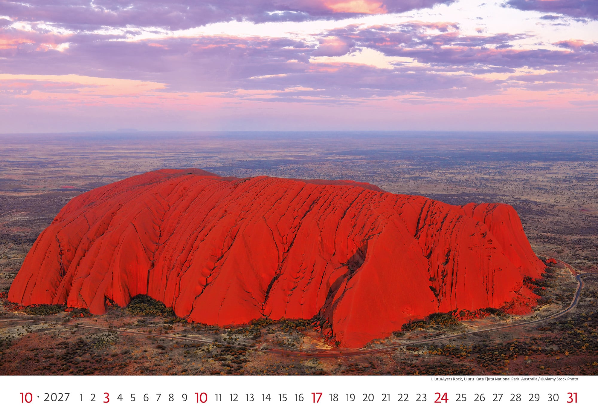 Calendrier mural World Wonders 2027 - Octobre Calendrier mural World Wonders 2027 - Octobre