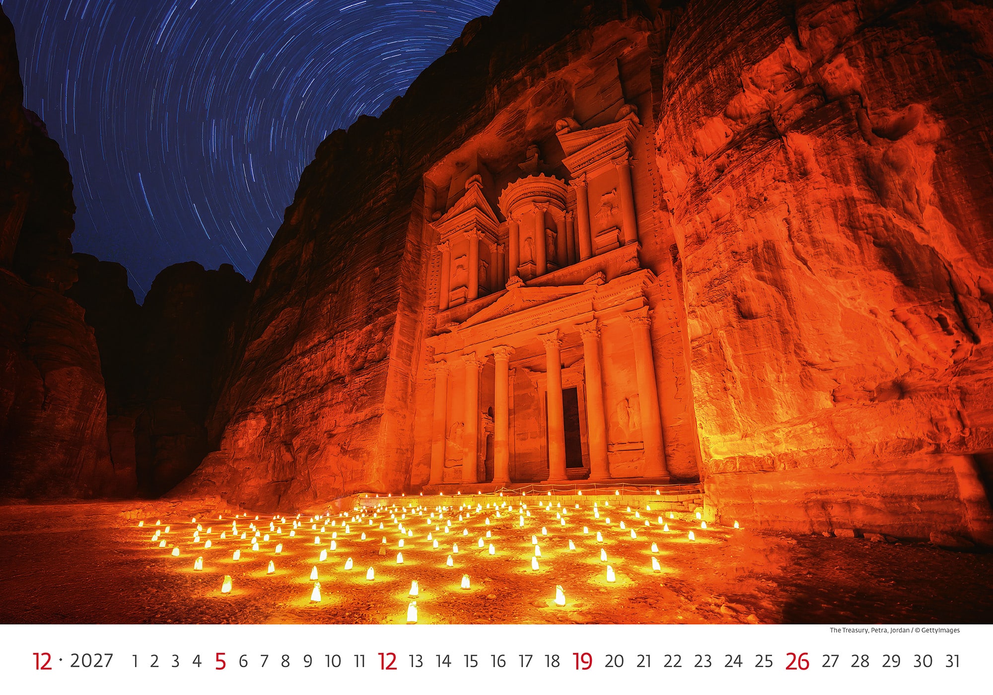 Calendrier mural World Wonders 2027 - Décembre Calendrier mural World Wonders 2027 - Décembre