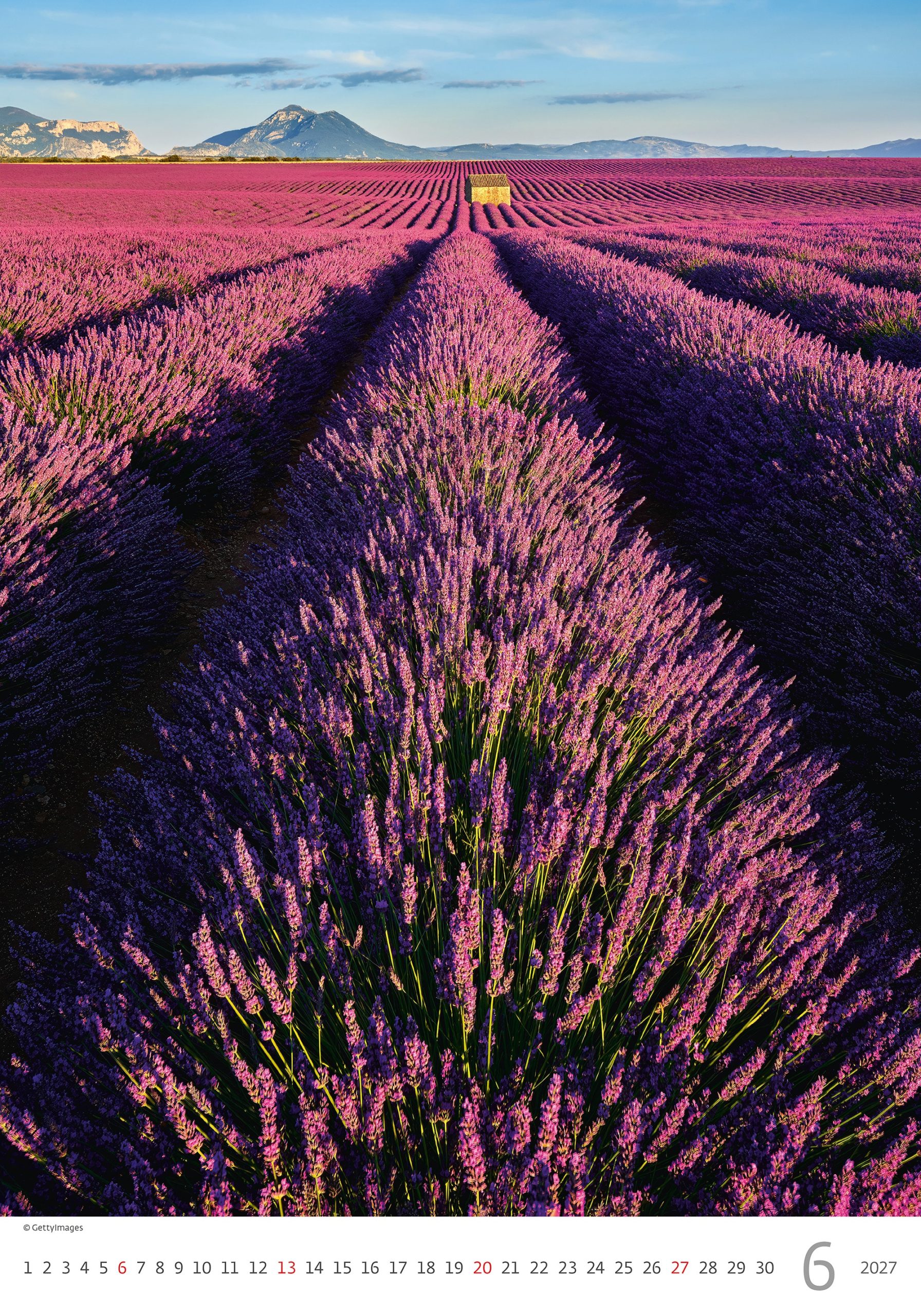 Calendrier mural Provence 2027 - Juin Calendrier mural Provence 2027 - Juin