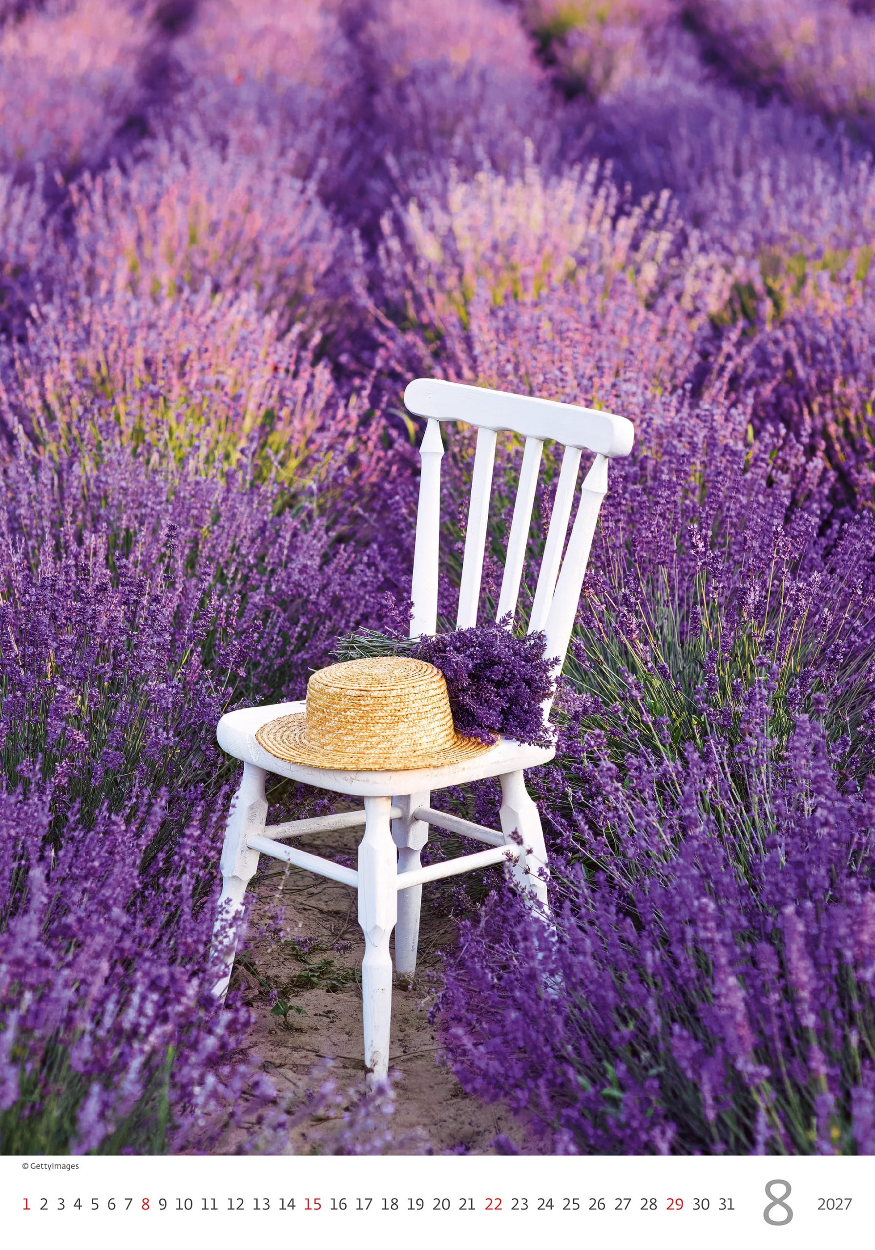 Calendrier mural Provence 2027 - Août Calendrier mural Provence 2027 - Août