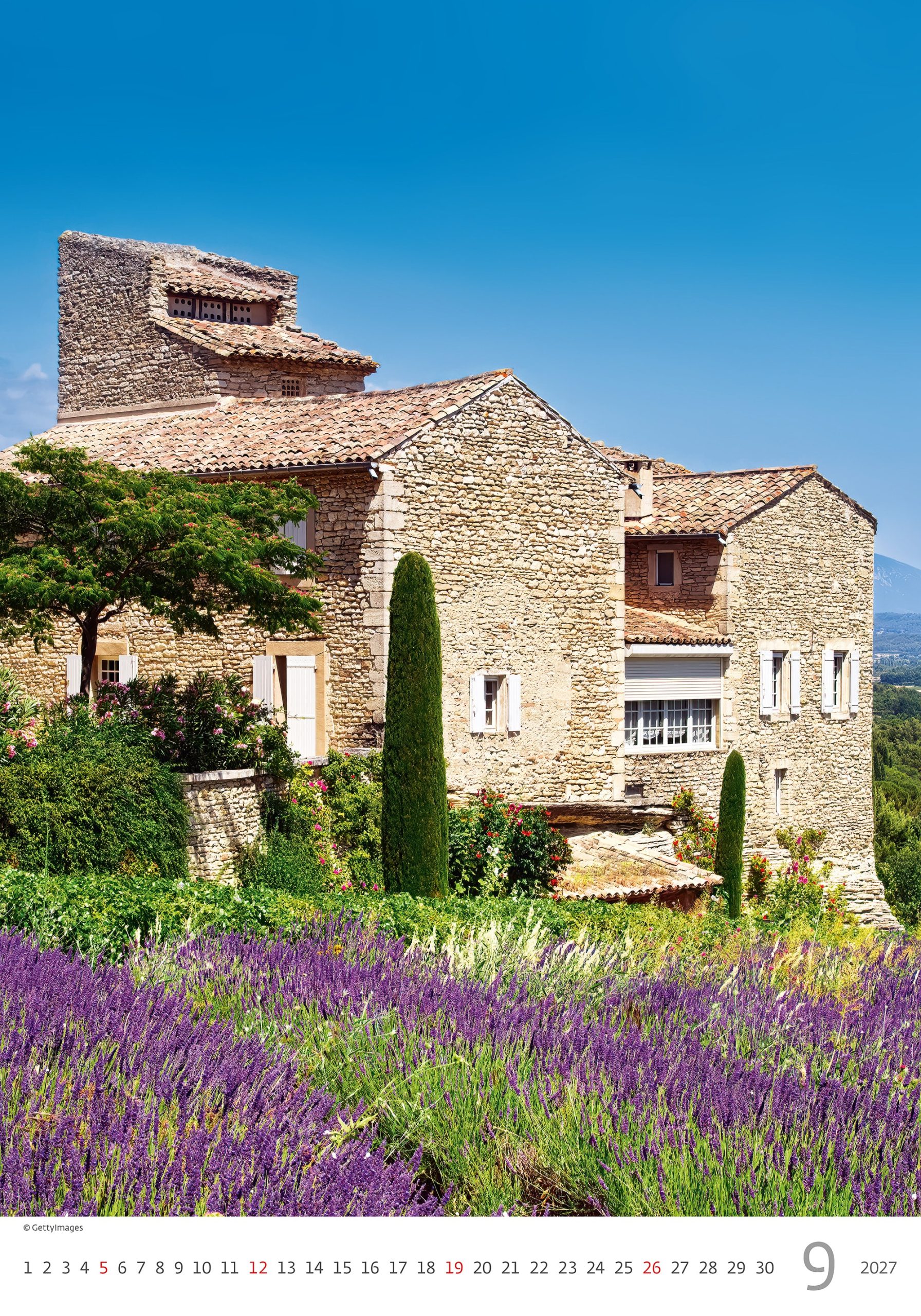 Calendrier mural Provence 2027 - Septembre Calendrier mural Provence 2027 - Septembre