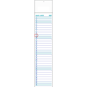 Calendrier languette Midi 2027