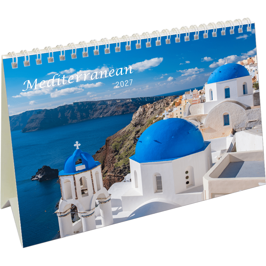 Calendrier chevalet Mediterranean 2027
