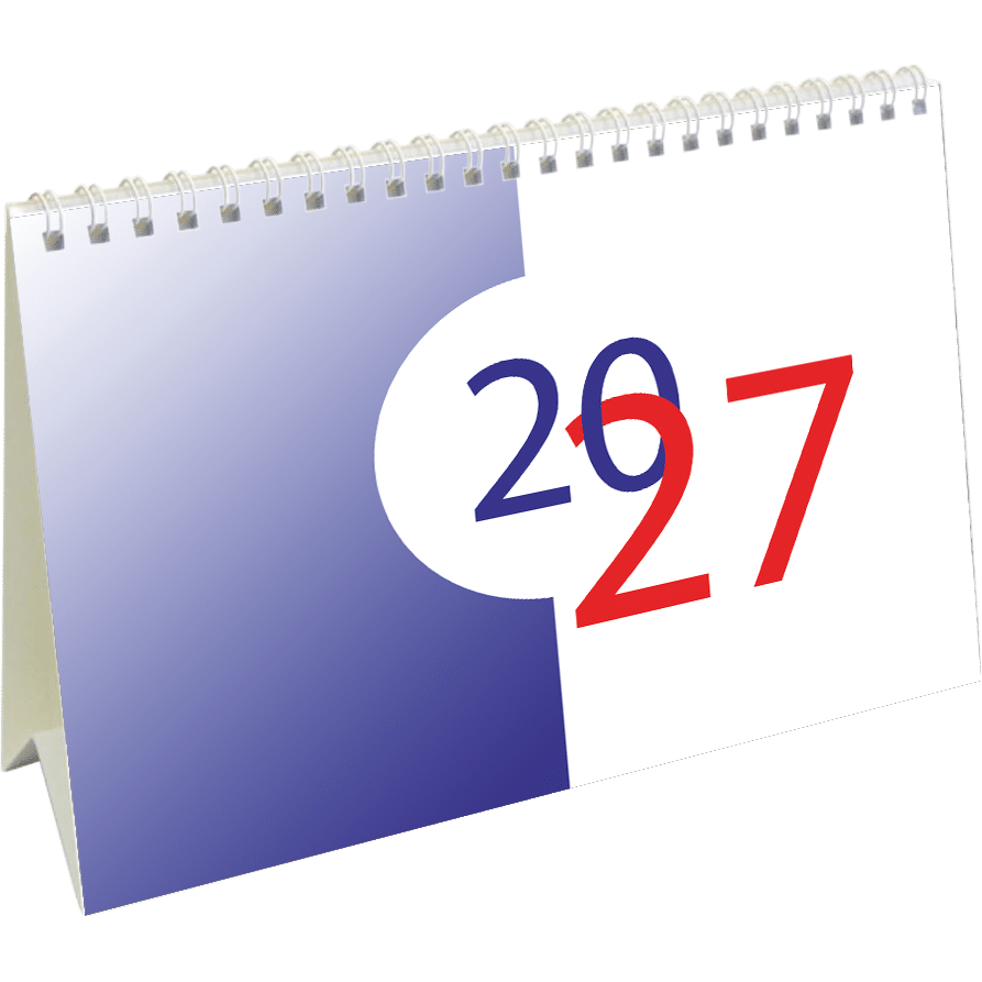 Calendrier de bureau 2027