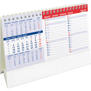 Calendrier de bureau Belgium Memo 2027