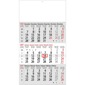 Calendrier trimestriel 2027