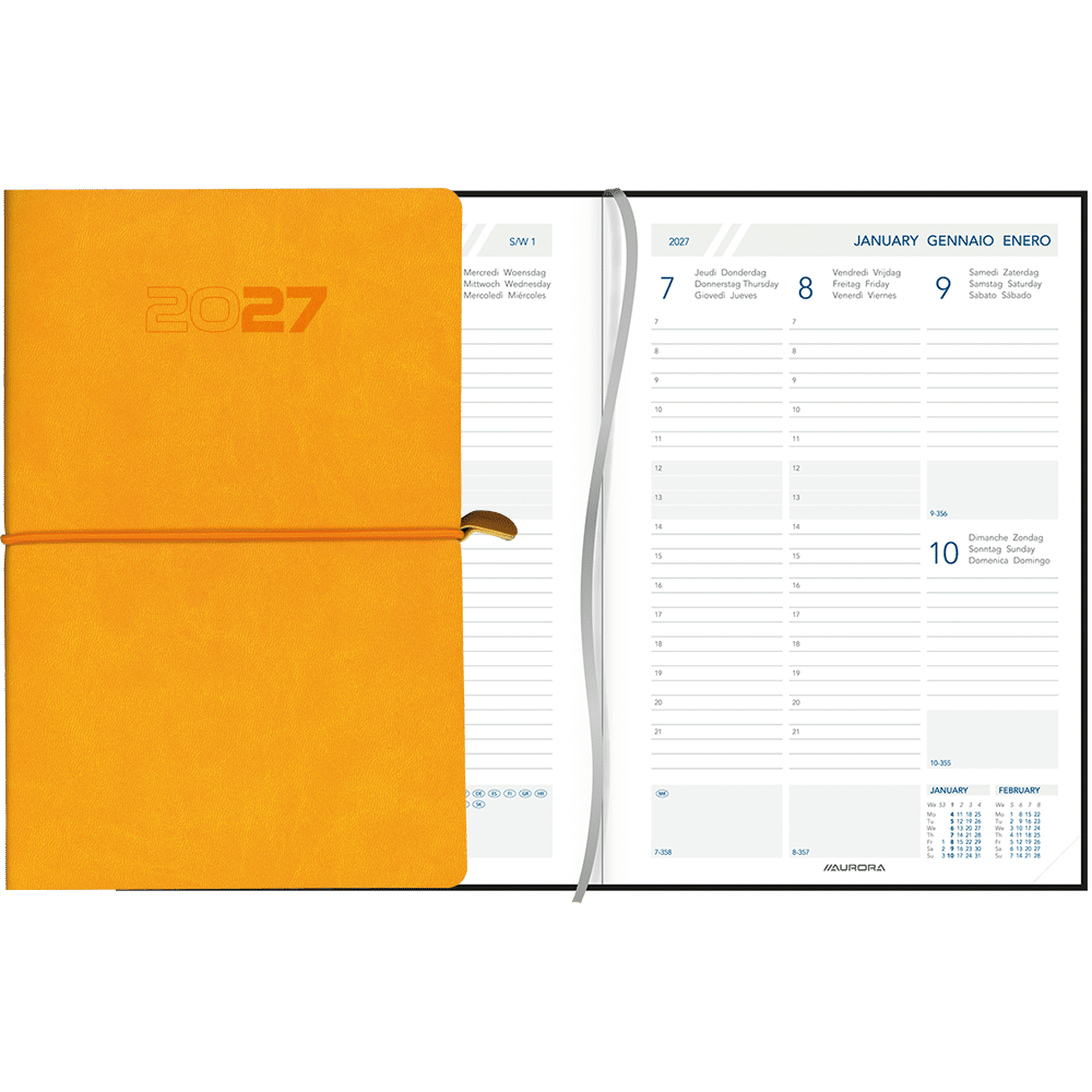 Agenda Universe 2027 orange
