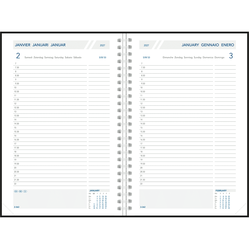 Agenda journalier 2027 wire-o