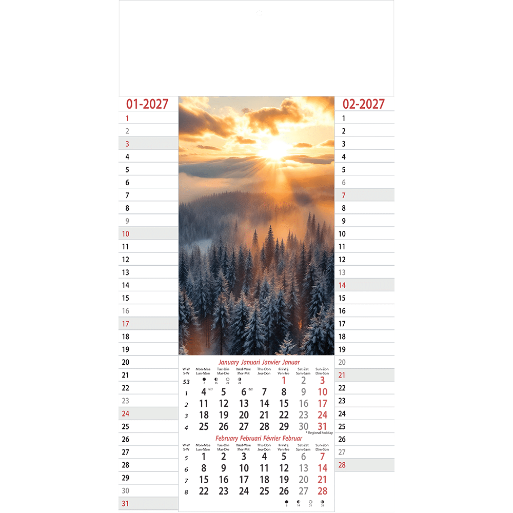 Calendrier mural Amazing Nature 2027
