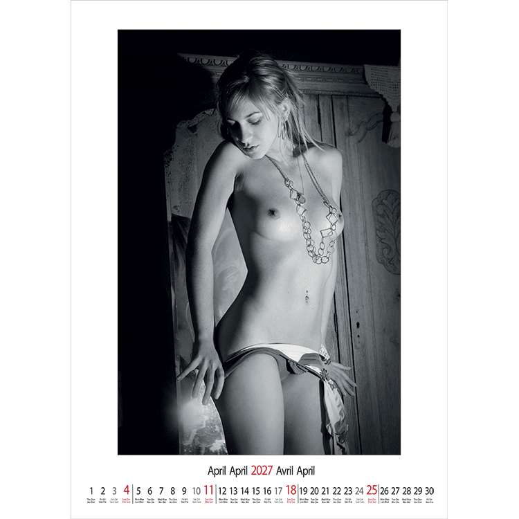 Calendrier mural glamour Female Art 2027 - Avril Calendrier mural glamour Female Art 2027 - Avril