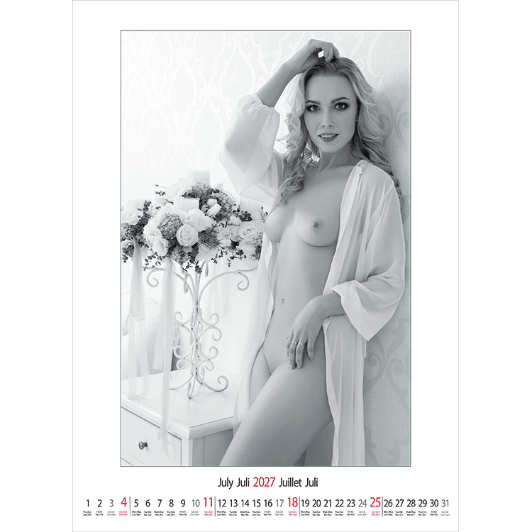 Calendrier mural glamour Female Art 2027 - Juillet Calendrier mural glamour Female Art 2027 - Juillet