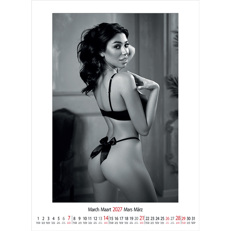 Calendrier mural glamour Female Art 2027 - Mars Calendrier mural glamour Female Art 2027 - Mars