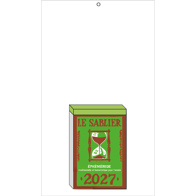 Bloc éphéméride Le Sablier 2027