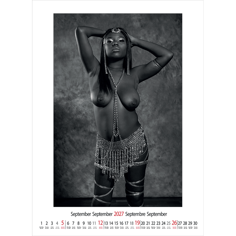 Calendrier mural glamour Female Art 2027 - Septembre Calendrier mural glamour Female Art 2027 - Septembre