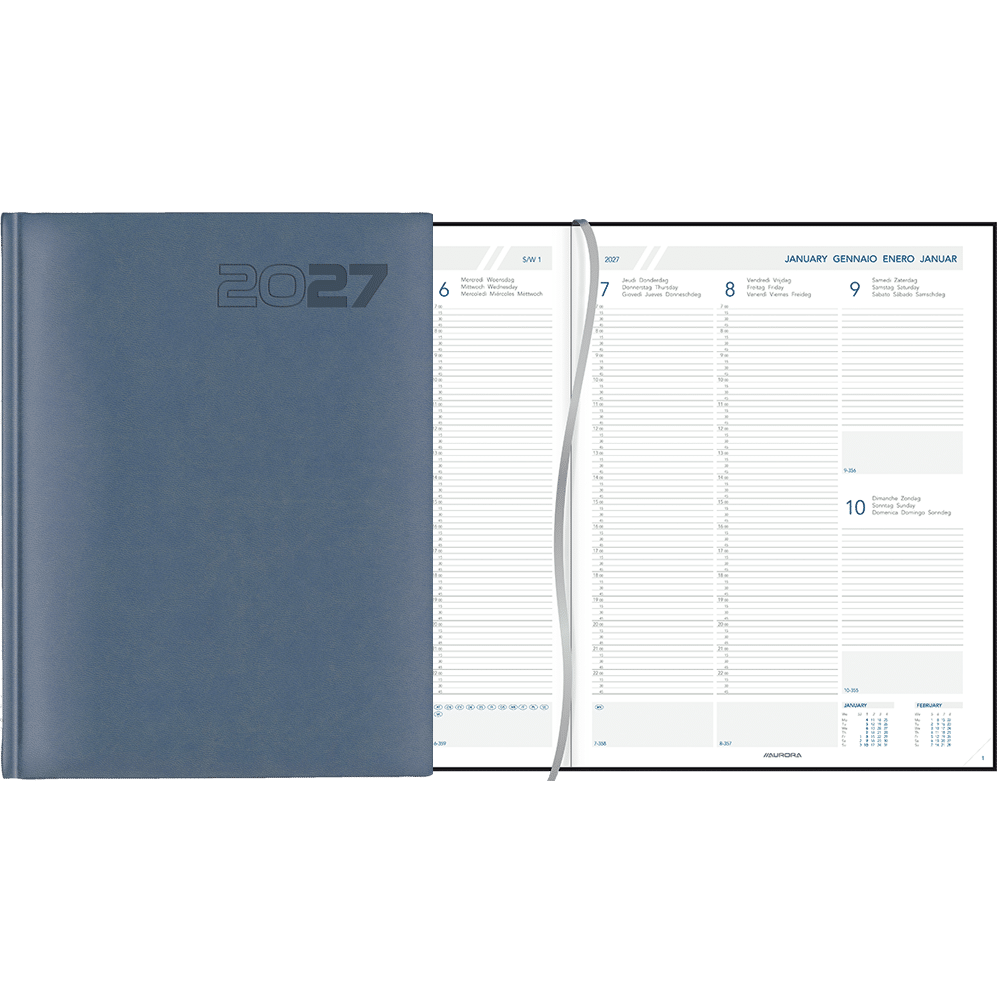 Agenda Plan-a-week 2027 bleu