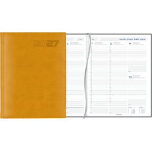 Agenda Plan-a-week 2027 ocre