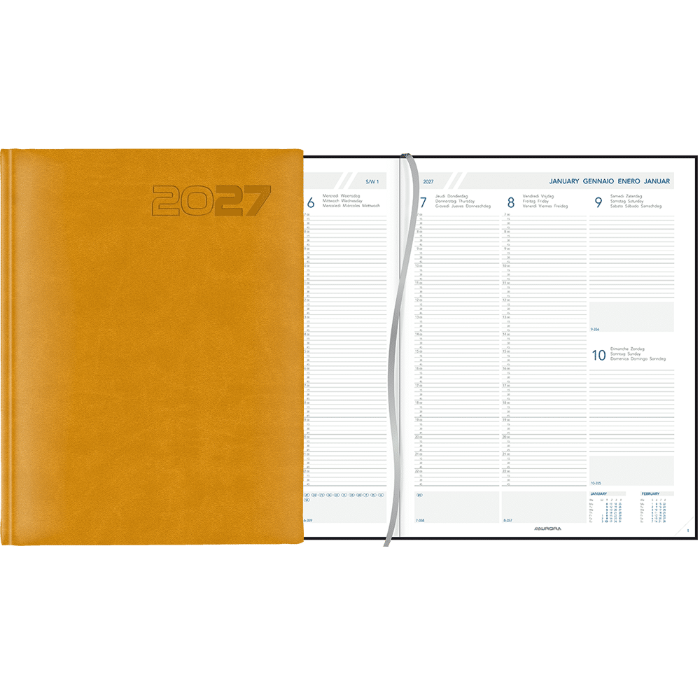 Agenda Plan-a-week 2027 ocre